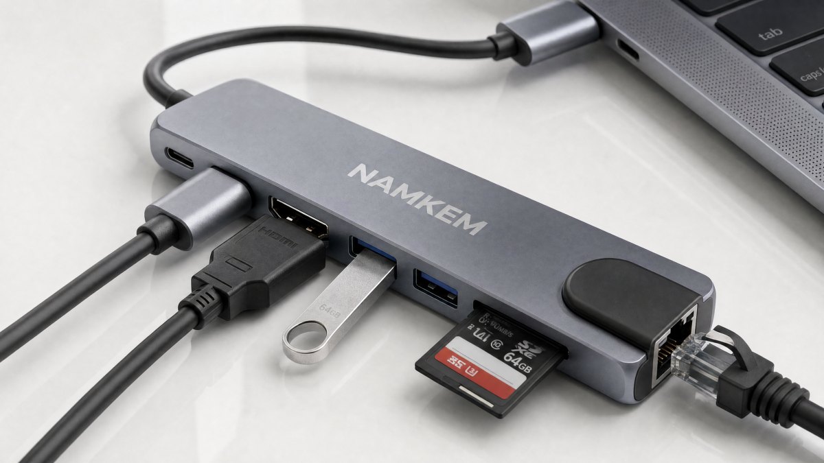 ХАБ8в1 HUB для MacBook NAMKEM